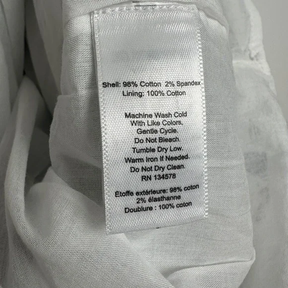 Vineyard Vines Pippa Poplin Dress Toile Navy White Sleeveless M - Picture 11 of 11